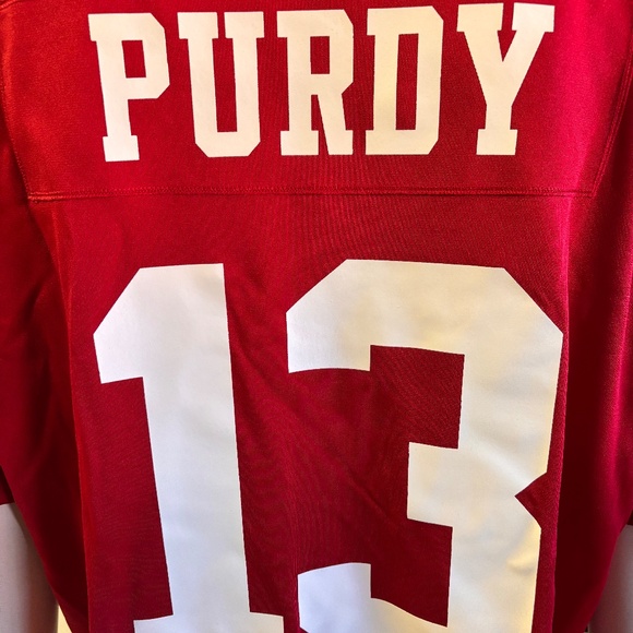 New mens XL authentic Nike San Francisco 49ers Brock Purdy SB58 football jersey - Picture 7 of 9